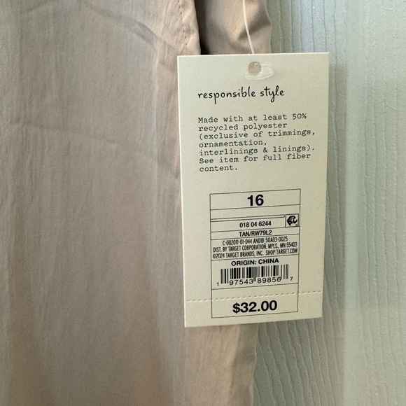 Target Brand A New Day Cream/tan/beige Straight Leg Pants - Picture 3 of 8